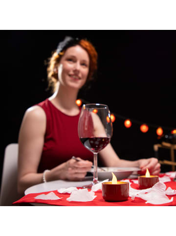 relaxdays 96 x LED-Teelicht in Weiß