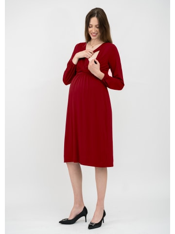 Cool Mama Umstands- und Stillkleid 2 in 1 in Bordeaux