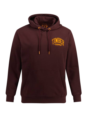 JP1880 Sweatshirt in dunkel weinrot