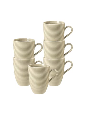 Seltmann Weiden 6er Set Kaffeebecher Beat Color Glaze 350 ml in Fliederblau