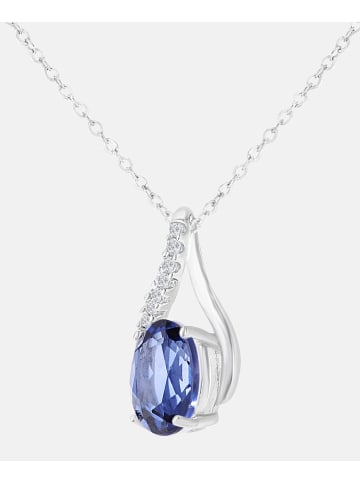 Diamant L'éternel Halskette mit Anhänger aus 375 Weißgold mit Diamant mit Tansanit