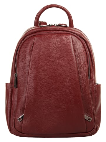 Samantha Look Rucksack echt Leder in rot