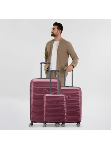 Delsey Meteor 4 Rollen Kofferset 3-teilig mit Dehnfalte in bordeaux