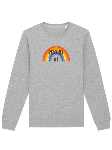 wat? Apparel Sweatshirt Proud af in Grau meliert