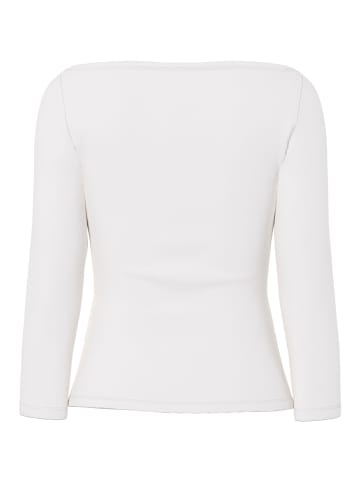 Pieces Oberteil mit 3/4-Ärmeln in Cloud Dancer