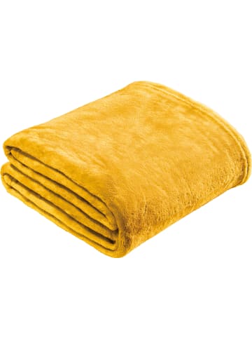 REDBEST Fleece, Microfaser Wohndecke Amarillo in gelb
