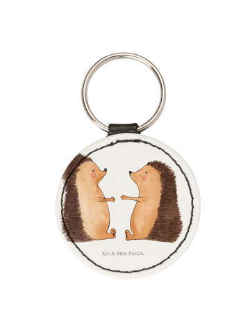 Mr. & Mrs. Panda Taschenanhänger Igel Liebe ohne Spruch in Weiß