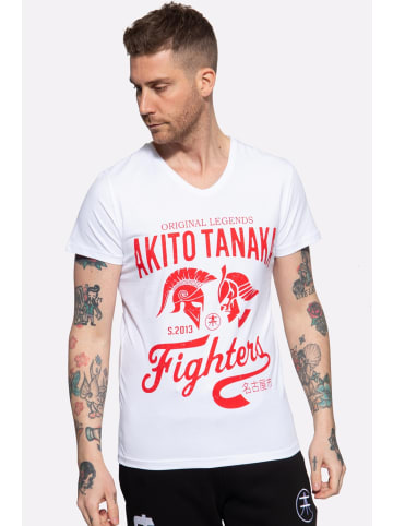 Akito Tanaka Akito Tanaka T-Shirt mit Frontprint Gladiator Fighters in weiß