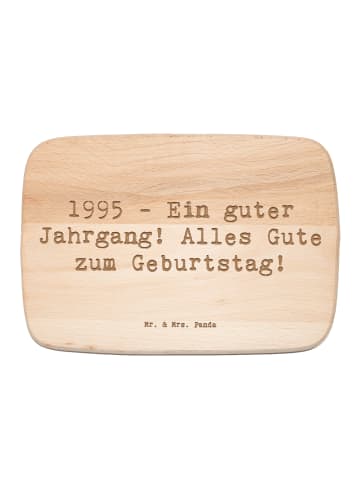 Mr. & Mrs. Panda Frühstücksbrett Spruch 1995 Geburtstag mit Spruch in Transparent