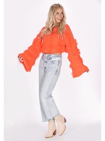 IZIA Damen Pullover in Orange