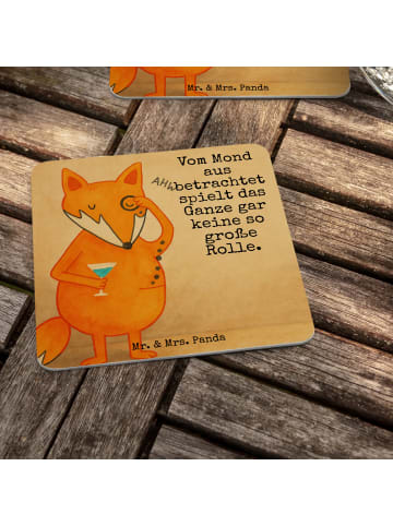 Mr. & Mrs. Panda Tassenuntersetzer Fuchs Lord Design mit Spruch in Weiß