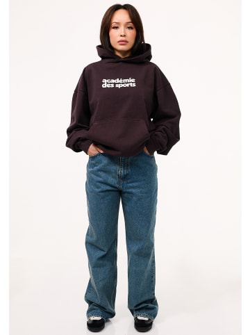 DAILY COTTON Kapuzenpullover - DCPERL Heavy Oversize Blanc Hoodie in Chocolate Brown Washed