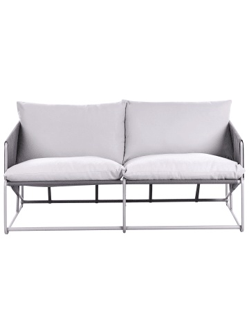 Beliani Gartensofa PONTE in Grau - (W) 178 x (H) 88 x (L) 94 cm