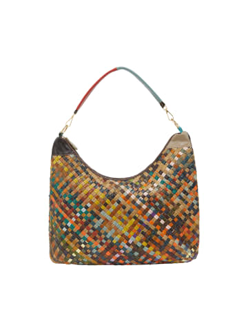 IZIA Women Hobo Bag in Green Multicolor