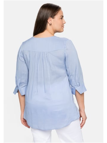 sheego Bluse in mittelblau