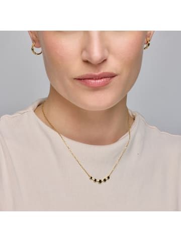 Luxenter Ohrringe aus 925er Sterlingsilber mit Zirkonia und 18k Gelbgold-finish