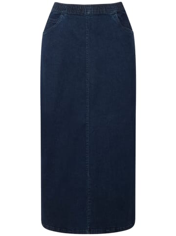 Ulla Popken Jeansrock in dark blue denim