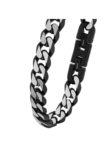 s.Oliver Armband Edelstahl, IP Schwarz in Schwarz