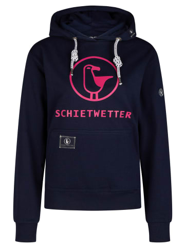 SCHIETWETTER Hoodie Gerti in navy/neonpink