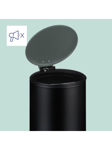 relaxdays Kosmetikeimer in Schwarz - 5 Liter