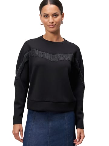 Zero  Sweatshirt mit Fransen in Black Beauty