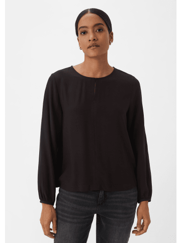 comma CI Bluse langarm in Schwarz