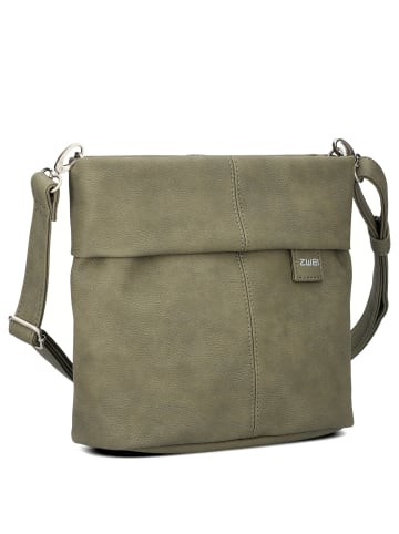 Zwei Mademoiselle M8 - Schultertasche 25 cm in nubuk-olive