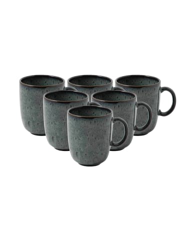 like. by Villeroy & Boch 6er Set Becher mit Henkel Lave 400 ml in Gris