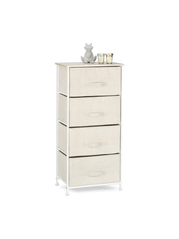 relaxdays Regalsystem in Beige - (B)45 x (H)95 x (T)30 cm