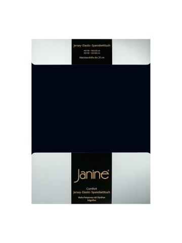 Janine Spannbettlaken Jersey Elastic in schwarz