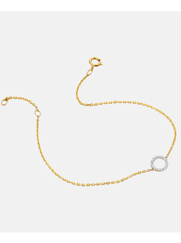 Diamant L'éternel Armband aus 375 Gelbgold mit 0.06 Karat Diamant