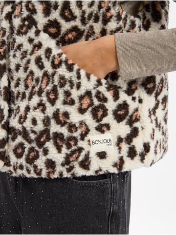 Marie Lund Weste in ecru schoko - 0001