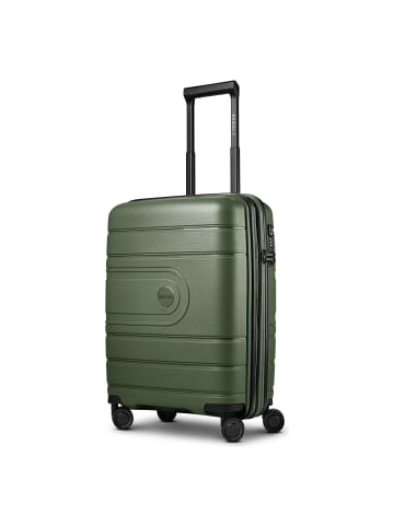 Redolz Essentials 11 4 Rollen Kabinentrolley 55 cm mit Dehnfalte olive