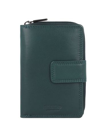 mano Donna Giulia Geldbörse Leder 9 cm in petrol