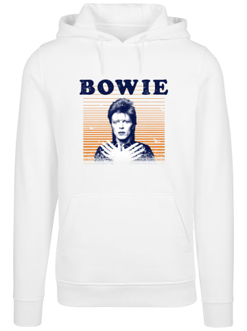 F4NT4STIC Hoodie David Bowie Orange Stripes in weiß