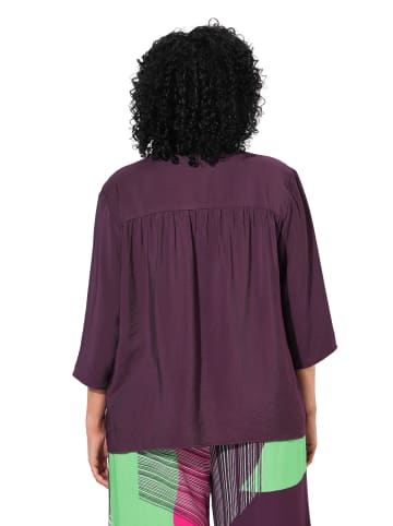 Ulla Popken Bluse in dunkle pflaume