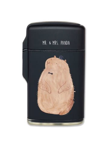 Mr. & Mrs. Panda Feuerzeug Murmeltier ohne Spruch in Schwarz