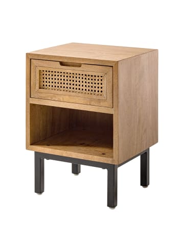 home24 Massive Nachtkommode VINA in Beige