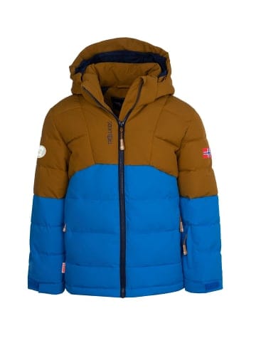 Trollkids Winterjacke "Gryllefjord" in Bronze/Azurblau/Marine