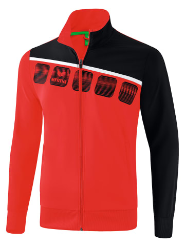 erima 5-C Praesentationsjacke in rot/schwarz/weiss