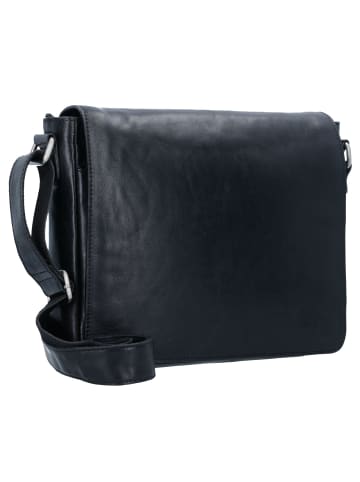 Leonhard Heyden Cambridge Messenger Leder 32 cm Laptopfach in schwarz