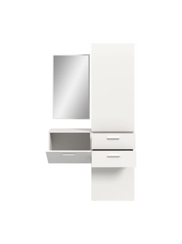 ebuy24 Garderobenmöbel Vaga (3-teilig) Weiß 104 x 36 cm
