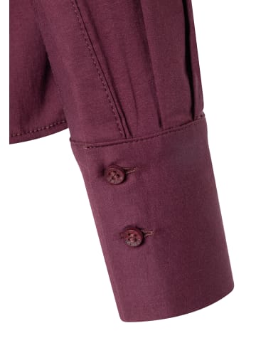 More & More klassische, schmale Businessbluse in pomegranate red