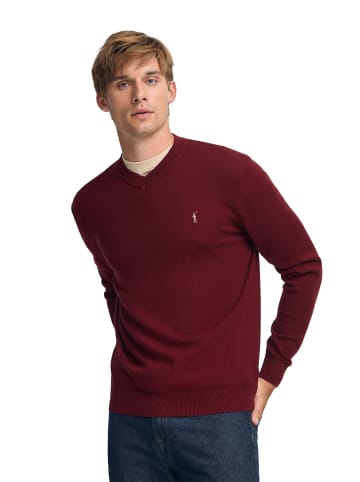 Polo Club Pullover in Granat