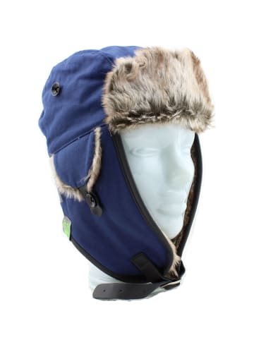 Gio Goi Accessoires Trapper Hat Mütze Uschanka in Blau