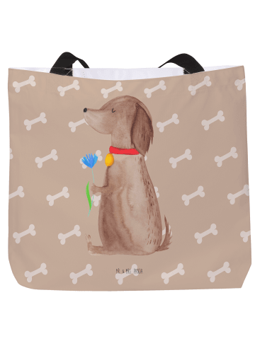 Mr. & Mrs. Panda Tote Bag Hund Blume ohne Spruch in Hundeglück