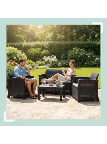 relaxdays 4-tlg. Gartenmöbel-Set