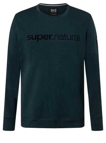 super.natural Merino Pullover in blau