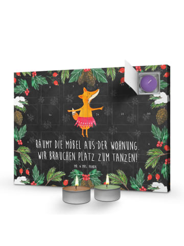 Mr. & Mrs. Panda Adventskalender Fuchs Ballerina mit Spruch in Kreidetafel