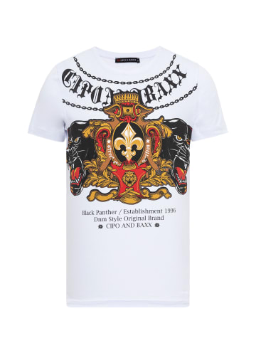 Cipo & Baxx T-Shirt in WHITE